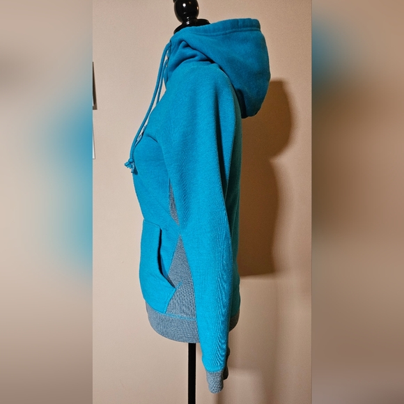 SOLD ROXY full zip misses teal blue grey sweatshirt hoodie 2000's Y2K surf - Picture 5 of 8